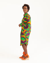 Afbeelding in Gallery-weergave laden, Shopbambloo Blousejurk Overhemdjurk Print Nala  Purple Rain