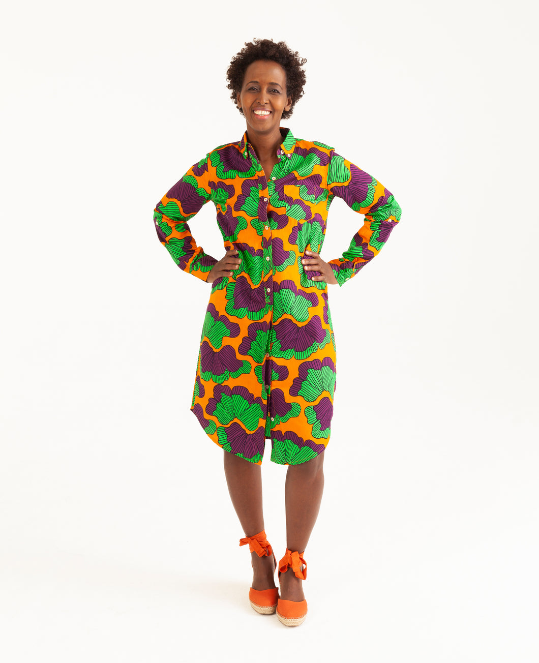 Shopbambloo Blousejurk Overhemdjurk Print Nala  Purple Rain