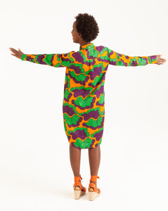 Shopbambloo Blousejurk Overhemdjurk Print Nala  Purple Rain