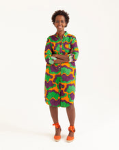 Afbeelding in Gallery-weergave laden, Shopbambloo Blousejurk Overhemdjurk Print Nala  Purple Rain