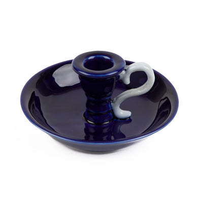 Shopbambloo_kandelaar_donkerblauw_handvat_schaaltje