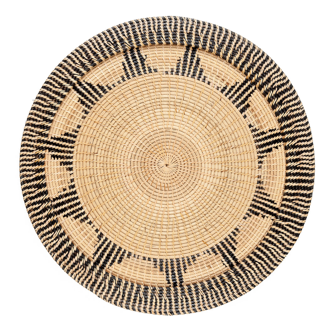 Schaal Zwart Rotan & Recycled Plastic (2 maten)