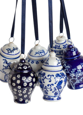 Ornament blauw | wit