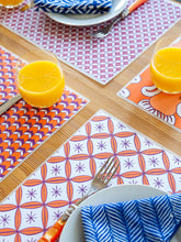 Afbeelding in Gallery-weergave laden, Placemats Oranje|Paars|Rood (Set van 4) UITVERKOCHT