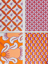 Afbeelding in Gallery-weergave laden, Placemats Oranje|Paars|Rood (Set van 4) UITVERKOCHT