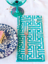 Afbeelding in Gallery-weergave laden, Servet Aqua Set van 4